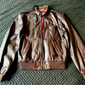 1970s Leather Members Only Jacket